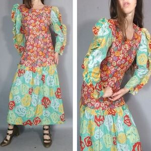 Vintage 80s Jeanne Marc Dress x s
